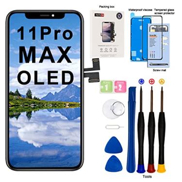 Imagem de EFAITHFIX Tela de substituição OLED de 6,5 polegadas [NÃO LCD] Tela 3D sensível ao toque com kit de reparo, protetor de tela, adesivo à prova d'água para modelo A2161, A2220, A2218