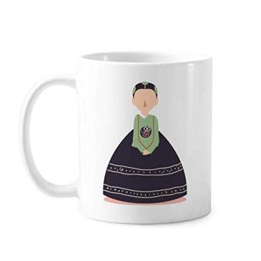 Imagem de Caneca feminina tradicional personalizada na Coreia cerâmica caneca xícara de café porcelana louça