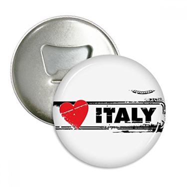 Imagem de Ilustração I Love Italy, Palavra de Amor, Ilustração, Abridor de Garrafas Imã de Geladeira, Emblema Multifuncional
