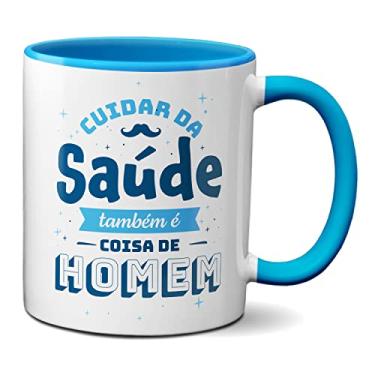 Imagem de Caneca Cuidar Da Saúde Também É Coisa De Homem Novembro Azul (Azul)
