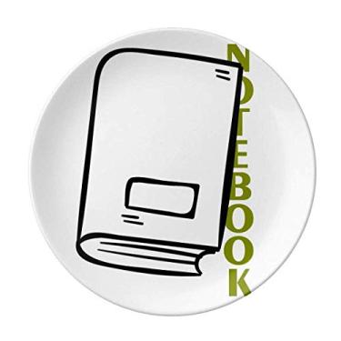 Imagem de Placa de ensino de porcelana decorativa para gravação de caderno