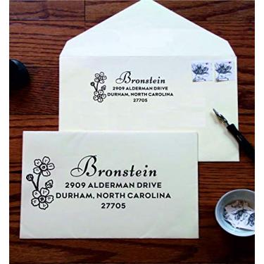 Imagem de Carimbo de endereço de devolução, carimbo de endereço personalizado, carimbo de endereço autotintado, Stye- N3