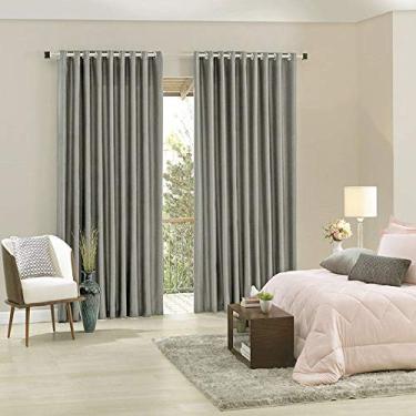 Imagem de Cortina Corta Luz Tecido Blend Bella Janela 1,70m x 3m Largura - Nude