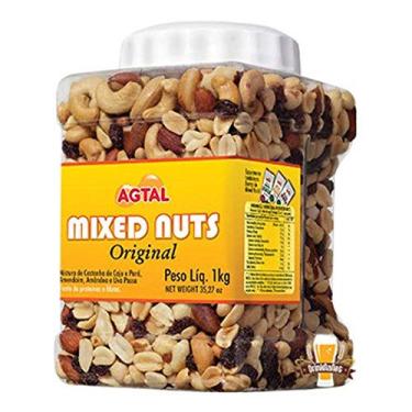 Imagem de Mistura Cereal de Castanha de Caju, do Pará, Amendoim, Amêndoa, Fruta Uva Passa Mixed Nuts Natural (1)
