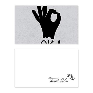 Imagem de OK, contorno, gesto personalizado, cartão de agradecimento, aniversário, saudação, casamento, agradecimento