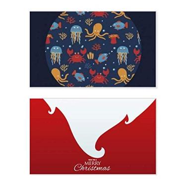 Imagem de Deep Sea Cuttlefish Caranguejo Feriado Feliz Natal Cartão de Parabéns Mensagem de Natal