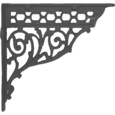 Imagem de Cantoneira Mão Francesa Nº02 Ferro Fundido 28x35cm