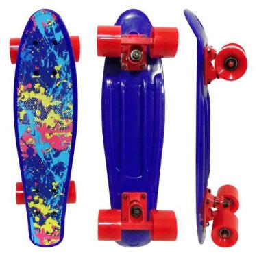 Imagem de Skate Mini Cruiser Infantil Radical Estampado Dm Toys
