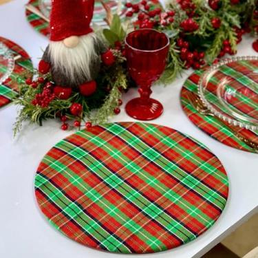 Imagem de Capas de Sousplat Supla Natalina Estampada Mesa Posta Natal - Millenia