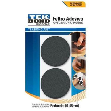 Imagem de Feltro redondo 46mm preto c/04 - tek bond - TEKBOND