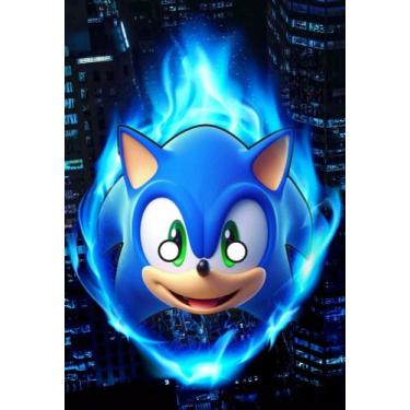 Imagem de Máscara Realista Infantil Game Sônic - SGB MODAS