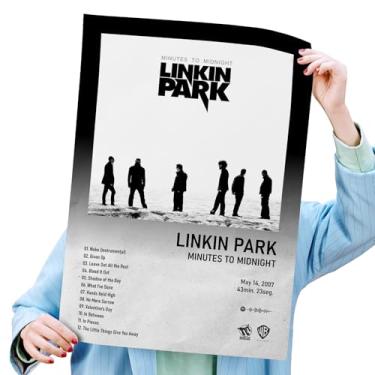 Imagem de Poster Autoadesivo 40x60cm Álbum Spotify Minutes to Midnight, Rock, Nu-metal, Alternative Rock, Electronic, Alternative Metal