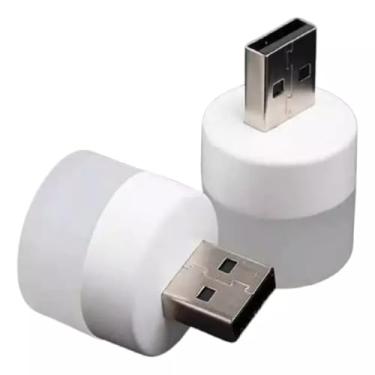 Imagem de kit com 2x Mini Luminária Luz Lampada Led Carro Abajur Usb Notebook