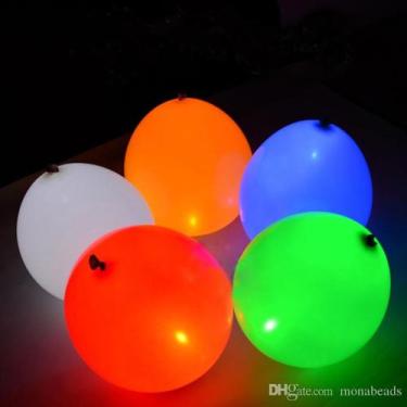 Imagem de Balões De Led Iluminados Coloridos  com 5 peça - balão 