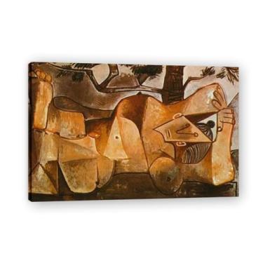 Imagem de Deitado sob o pinheiro Diego Rivera Murais – Arte de realismo socialista mexicano, muralista do século 33, coleção clássica do museu de Nova York para decoração de casa 70 x 105 cm