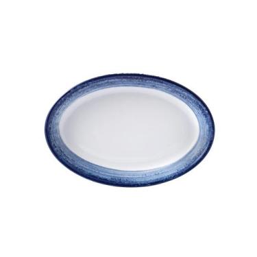 Imagem de Travessa Rasa Oval 17cm Porcelana Schmidt - Dec. Esfera Azul 2413, 241