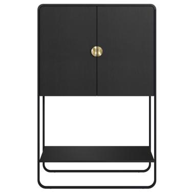 Imagem de Balcao Cafe Bar Organico 2 Portas 90 Cm 28069 Artesano Nero Preto