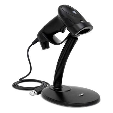Imagem de Leitor de Código de Barras e QR Code - Comtac PS-8968 - USB 2D - c/Suporte - Leitura em Tela - Preto