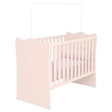 Imagem de Berço Simples Certificado Pelo Inmetro Doce Sonho Rosa - Qmovi