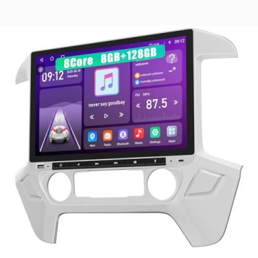 Imagem de Rádio estéreo 8 núcleos e 8 GB + 128 GB para Silverado/GMC Sierra 2014 2015 2016 2017 2018 (sem sistema de som Bose), Android 14, 13,3 polegadas com Carplay e Android Auto, GPS e DSP, rádio FM&AM