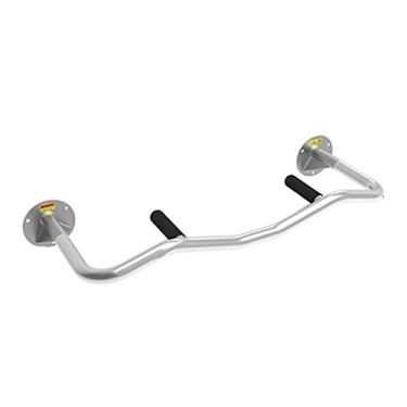 Imagem de Barra de puxar para montagem na parede - queixo com várias aderências, equipamento de treinamento de força, academia, aço inoxidável, faixa de resistência dobrável, exercício, barra horizontal