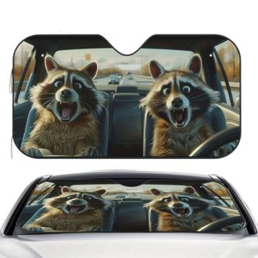 Imagem de Tela de Sol para Para-s de - Dobrável Com Proteção UV E Isolamento,para Para-com Ventosas - Para Viagem de Estrada e Condução no Verão, para, SUV, Sedã e