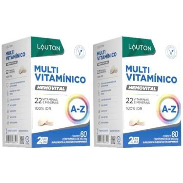 Imagem de KIT 2X Hemovital (Multivitamínico) 60 comprimidos - Lauton