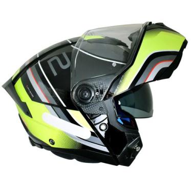 Imagem de Capacete Articulado MT Atom 2 Robocop Xenom Amarelo Moto, Preto Amarel