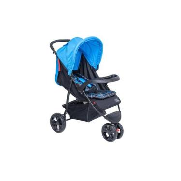 Imagem de Carrinho bebe passeio triciclo urban rodas grandes babystyle  azul - T
