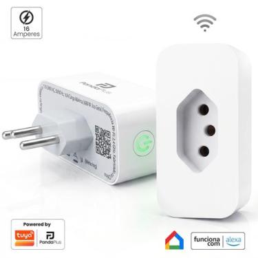 Imagem de Tomada Inteligente Wifi 16A Medidor Consumo Tuya PandaPlus Smartlife A