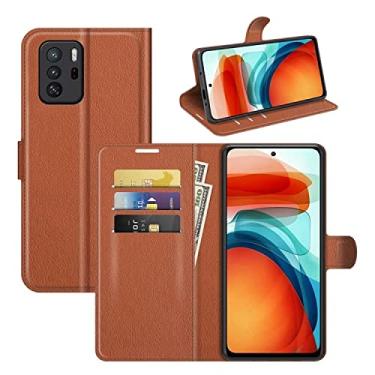 Imagem de Capa Capinha Carteira Xiaomi Poco X3 GT Case Couro Flip Top (Marrom)