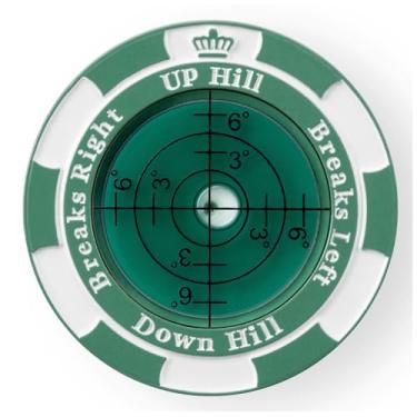 Imagem de SlopeMaster ProGreen Reader – Marcador de bola de clipe de chapéu de golfe com auxílio de leitura verde de alta precisão acessórios de golfe para homens e mulheres (ficha de pôquer, verde e verde escuro)