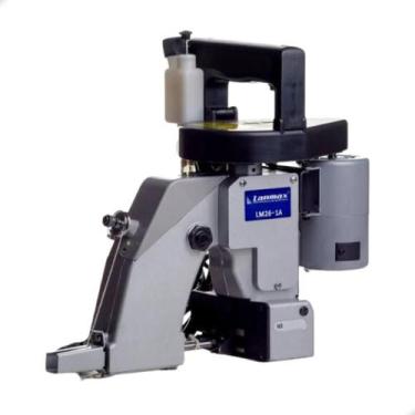 Imagem de Maquina Costurar Saco De Rafia Sacaria Lanmax LM26-1A Cor Cinza, 220V