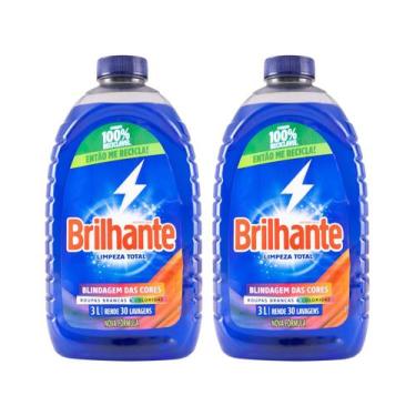 Imagem de Kit Sabão Líquido Brilhante Limpeza Total - 3L Cada 2 Unidades