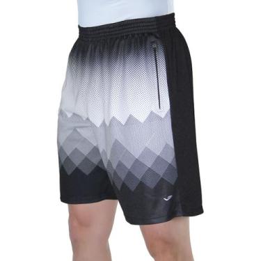 Imagem de Bermuda Elite academia lazer bolsos com zíper até plus size, Branco co