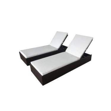 Imagem de Almofada Para Espreguicadeira Branca 185X60X6Cm 123Organizei