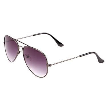 Imagem de Creamily Óculos de sol aviador infantil com proteção UV para meninas e meninos de 2 a 9 anos, F - dourado/marrom, One Size