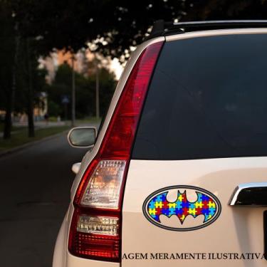 Imagem de Adesivo para Carro Autismo - Batman - Lojinha da Luc Adesivos