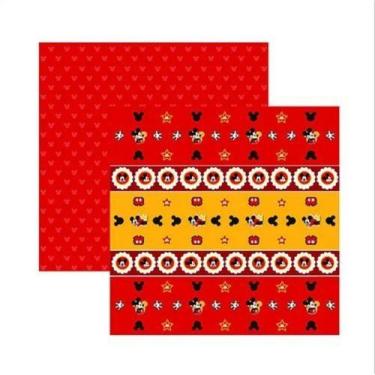 Imagem de Papel Scrap Festa Disney Mickey Mouse 1 Forminhas E Toppers Sdfd014 To