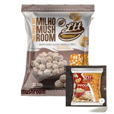 Imagem de Combo 1 milho de pipoca mushroom 1kg mais 1 milho tipo1  500g - LTT OF