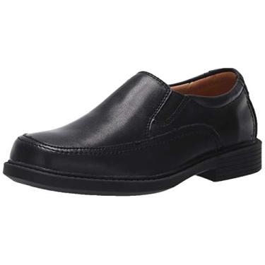 Imagem de Florsheim Mocassim infantil unissex Bogan Jr. II (bebê/criança pequena), Couro liso preto, 10.5 Wide Little Kid