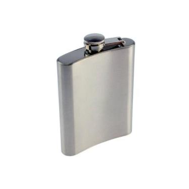 Imagem de Cantil de Bolso em Aço Inox com 220 ML - Wellmix, Inox, Inox