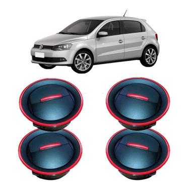 Imagem de Kit Tela Grade Difusor Ar Gol Voyage Sav G4 G5 G6 Vermelho