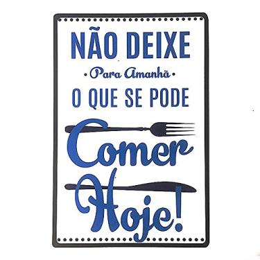 Imagem de Placa Decorativa Em MDF 20x30cm - Pode Comer Hoje