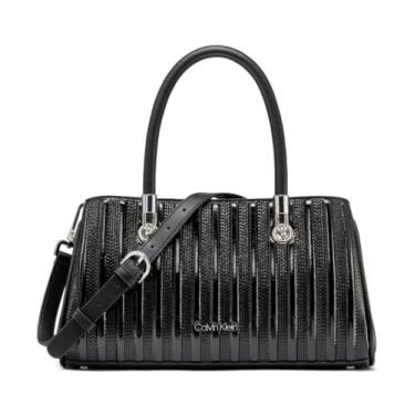 Imagem de Calvin Klein Bolsa Brigette East/West, preta/prata, tamanho único