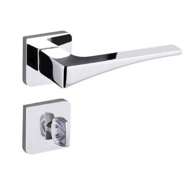 Imagem de Fechadura Banheiro Roseta S40mm Cromado Maxx Aliança