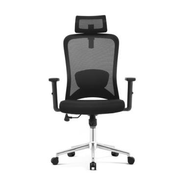 Imagem de Cadeira Ergonômica Escritório Sammy Reclinável Regulagem Lombar Apoio 