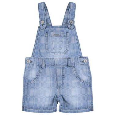 Imagem de Jardineira Look Jeans Curta Jeans - G - UNICA-Masculino