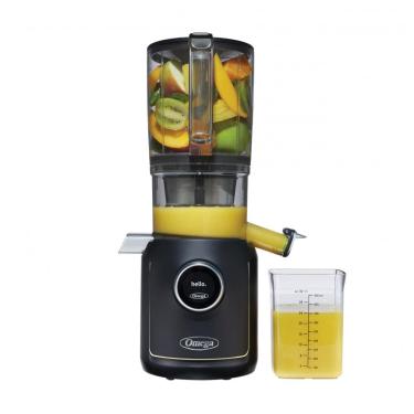 Imagem de Extrator de Suco Omega Ultimate Performance Juicer, Tecnologia Intellidial, Motor Silencioso 200W, 110V, Funil 1,9L, Acabamento Preto