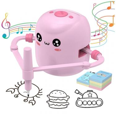 Imagem de Robô de Desenho para Crianças com 150 Cartões, Robô de Pintura Educacional Interativo com Interação por Voz, ERYMCS